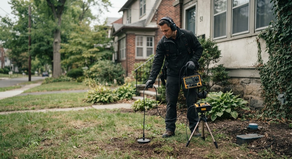 water line leak detection Ewing NJ specialist using acoustic ground microphone
